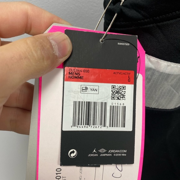 Nike Jordan Air Mens 1/2 Zip Vest Size Large Black CU1344-010 Size Large NWT - Picture 5 of 6